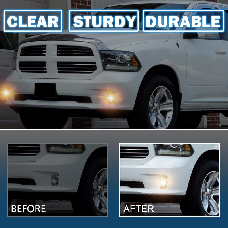 BOXLIGHT Fog Lights Assembly Compatible With 2013-2018 Dodge Ram 1500 Pickup Front Bumper Driving Fog Lamp Fog Light Kits (Smoked Lens) - Image 5